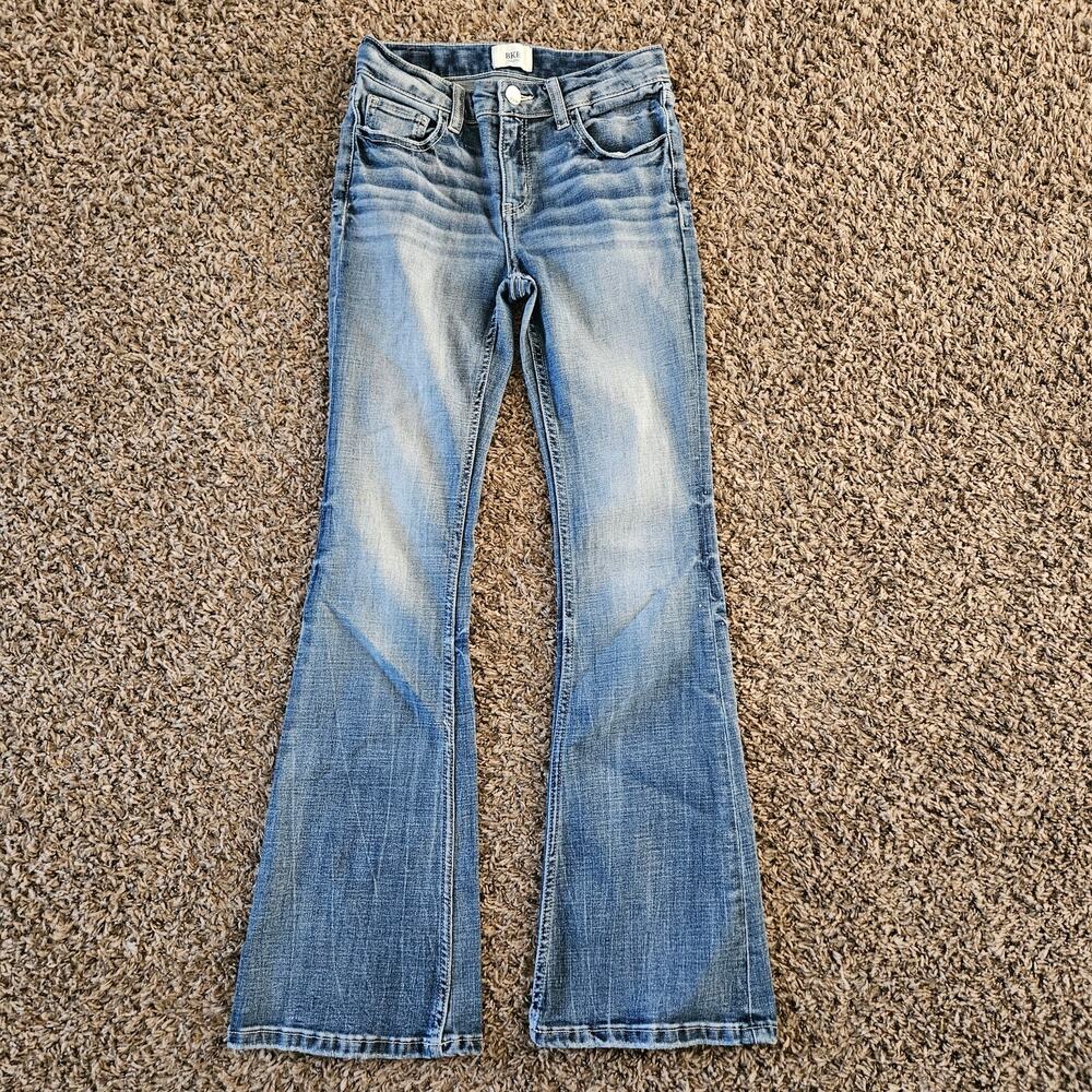 BKE Youth Girls - Mid-Rise Boot Stretch Jean 14R